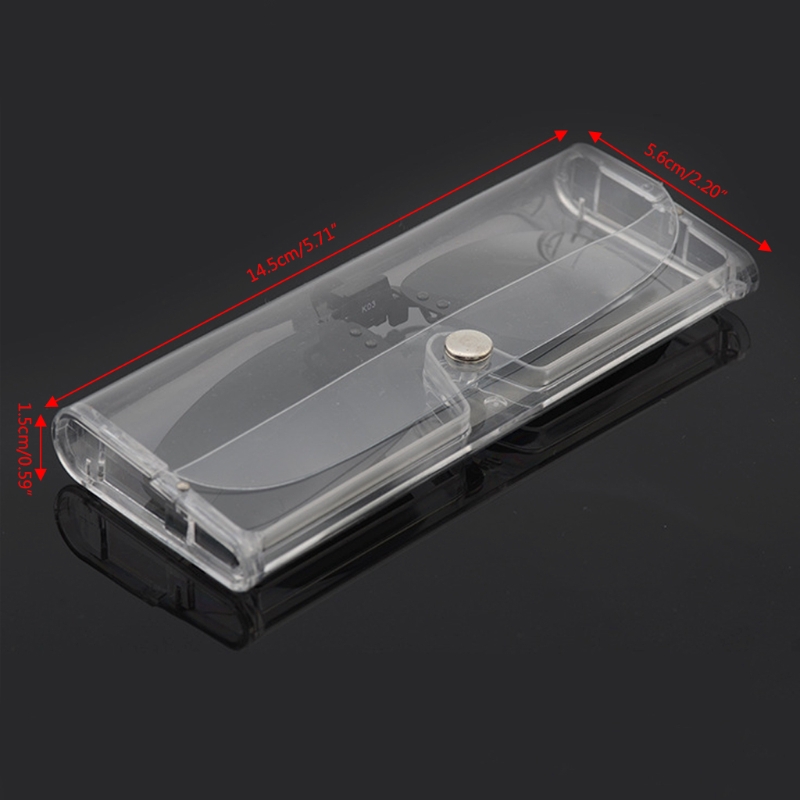 Stylish Transparent Eye Glasses Sunglasses Soft for Case Box Portable Protector