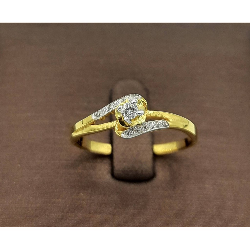 🔥💍SK Jewelry💍🔥 แหวนเพชรแท้ เม็ดยอดทรงกุหลาบ 🔥ทองแท้ 9K (37.50%) 🚛 SK-R0015