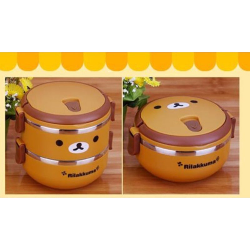 ส่งเร็ว ปิ่นโต rialkkuma แบบชั้นเดียวและ2ชั้น