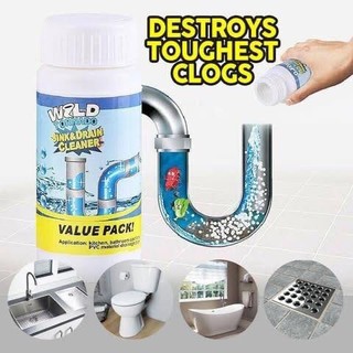 wild tornado sink &amp; drain cleaner ผงขจัดคราบแก้ต่อตันทอร์นาโด