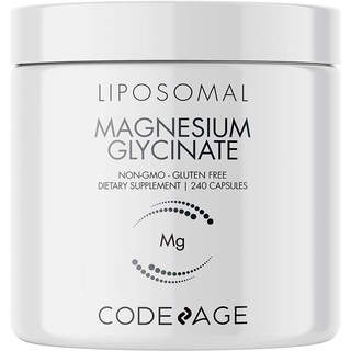 Codeage Liposomal Magnesium Glycinate 240 Capsules ไลโปโซมอล แมกนีเซียม ไกลซิเนต บรรเทาอาการวิตกกังวล นอนไม่หลับ