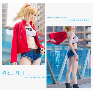 Fate Apocrypha Mordred Cosplay Costume ชุดคอสเพลย์ โมเดรค เฟท