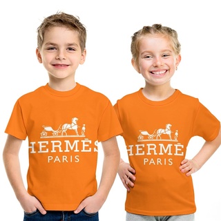 Hermesparis HORSE เสื้อยืด แบรนด์เนม สําหรับเด็กผู้ชาย เด็กผู้หญิง