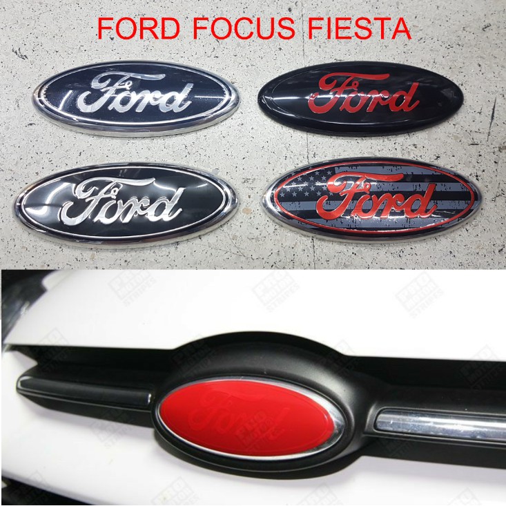 ไม่ใช่แปะทับ โลโก้ฟอร์ด ติดด้านหน้า โฟกัส เฟียสต้า 2010 - 2014 ford fiesta focus front logo emblem