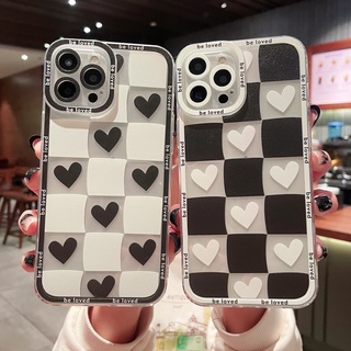 เคส OPPO Reno10 5G Reno 10 Pro+ 8T 8 Pro T 8Z 7Z 6Z 7 6 5 Pro 4 Z 2 F เคสนิ่ม กันกระแทก เรียบง่าย ลายสก๊อต หัวใจ