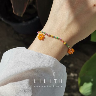 Lilith - Orange Flowers collection 🌼 สร้อยคอ สร้อยข้อมือ จี้ดอกไม้