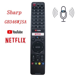 รีโมตควบคุมระยะไกล Gb346Wjsa สําหรับ Sharp Tv เข้ากันได้กับทีวีรุ่น Gb326Wjsa