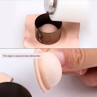 Die Circle Bell Die เครื่องตัดหนังกลม ญี่ปุ่นนําเข้า Punch แม่แบบมีดเครื่องมือหนัง Craft Punch Mold 7 ขนาด