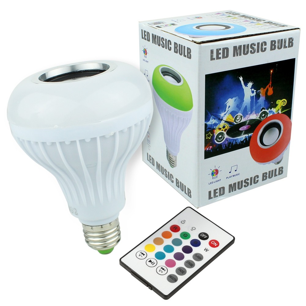 Telecorsa หลอดไฟ LED Music Bulb แสง สี เสียง เชื่อมต่อ Bluethoot รุ่น LED-Music-Blub-Light-Colour-03A-J1