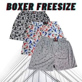 Boxerผู้ชาย บ๊อกเซอร์ผ้ายืด บ็อกเซอร์ผู้ชายขนาดฟรีไซค์ กางเกงบ๊อกเซอร์ราคาถูก สินค้าพร้อมส่ง