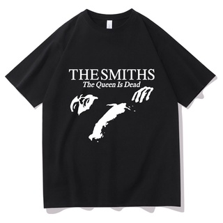 [S-5XL] Gdf21a3 เสื้อยืด ผ้าฝ้าย ลาย The Smiths สไตล์คลาสสิก &amp;quot;เสื้อยืดลําลอง แขนสั้น พิมพ์ลาย The Queen Is Dead 198