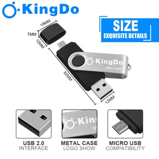 USB Kingdo Ultra Dual Drive 32 GB USB  ด้วยฟังก์ชั่น OTG ( แฟลชไดร์ฟ Andriod usb Flash Drive )