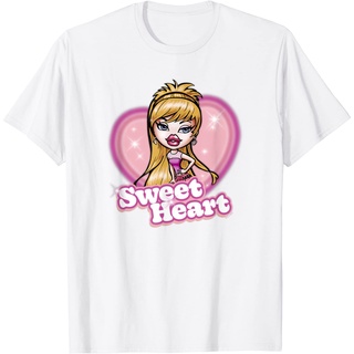 เสื้อยืดผ้าฝ้ายพรีเมี่ยม เสื้อยืด พิมพ์ลาย Bratz Sweet Heart Airbrushed Heart Valentines Day สําหรับผู้ชาย