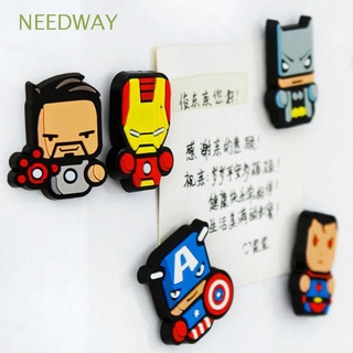 Needway สติกเกอร์แม่เหล็กติดตู้เย็น ลายการ์ตูนซุปเปอร์ฮีโร่ สไปเดอร์แมน สร้างสรรค์ สําหรับตกแต่งบ้าน ตู้เย็น