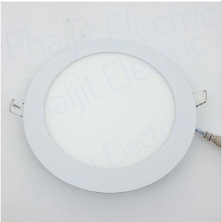 โคมดาวไลท์ LED 6” 12วัตต์ รุ่นกลมบาง (หรี่ไฟได้) แสงวอร์มไวท์ ,แสงเดย์ไลท์ Bewon Downlight 6" 12W Day Light