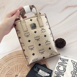 สด-ผ่อน📌แท้💯 MCM MINI ESSENTIAL CROSSBODY TOTE BAG