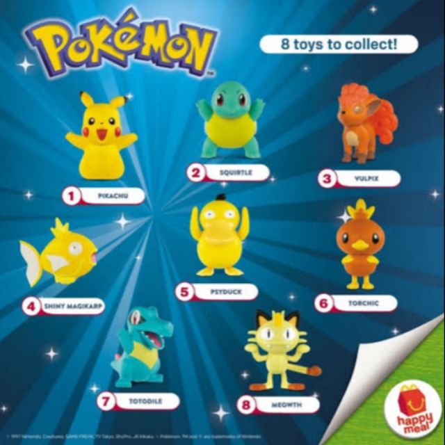 Happy Meal Pokemon Asia 2018 (ครบชุด ยังไม่แกะห่อ) #Pokemon #โปเกม่อน #McDonald's #Happymeal #แฮปปี้