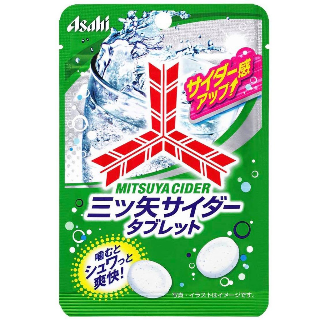 (Pre Order)Asahi Group Foods Mitsuya Cider Tablet Pouch 25g x 8.ลูกอมไซเดอร์ ต้นฉบับของความซ่าส์