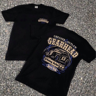 คอกลมเเขนสั้น GEAR HEAD  N038 B881