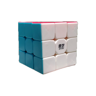 รูบิค 3x3 รูบิค ของแท้ อย่างดี rubik 3x3 rubiks race Qiyi Warrior W 3x3 Stickerless Speed Cube 3x3x3 SharkRubik