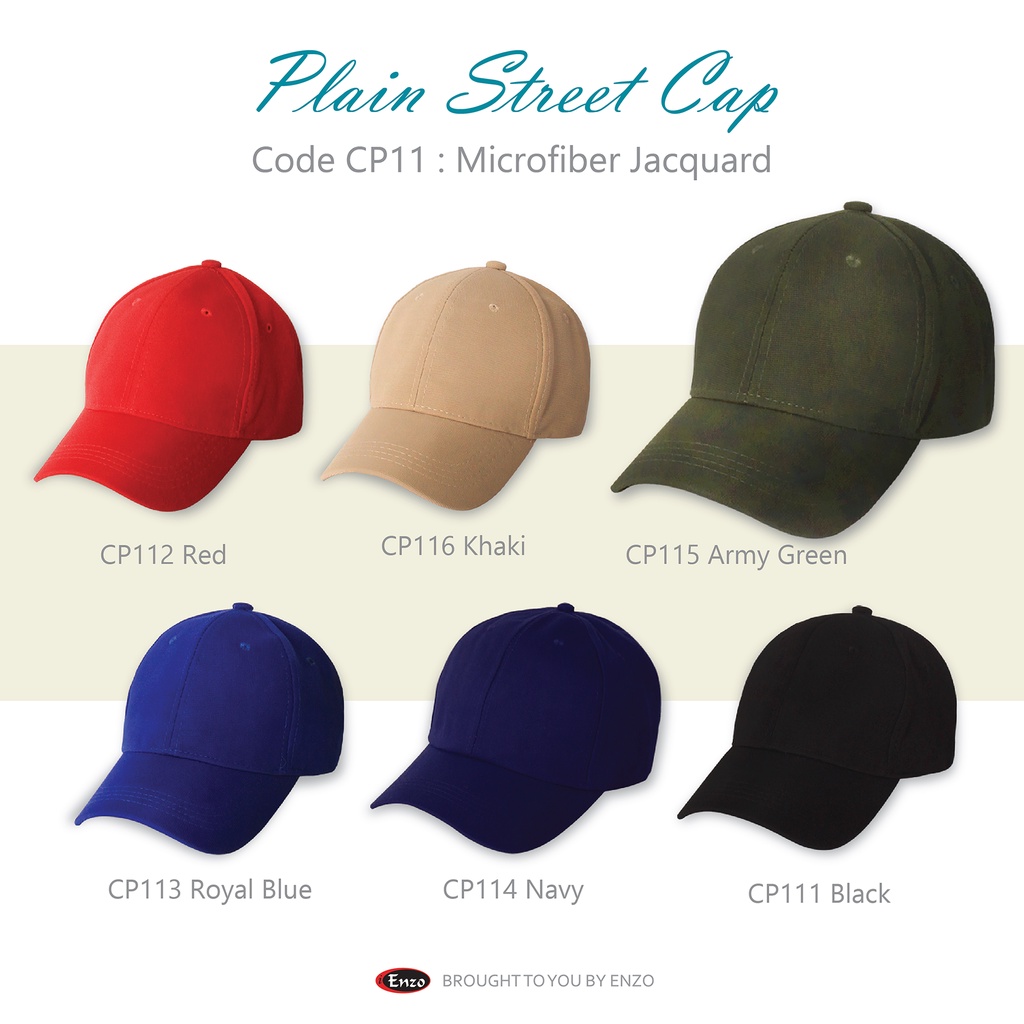 -CP11- หมวก Enzo Plain Street
