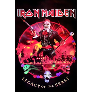 โปสเตอร์ รูปวาด วง ดนตรี เฮฟวีเมทัล IRON MAIDEN 1975 POSTER 24”x35” Inch English Heavy Metal V19