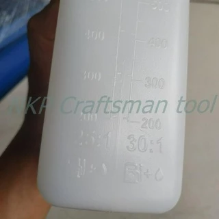 ถังน้ำมันสำรองเชื้อเพลิง 25:1 30:1 ถังน้ำมัน ขนาด 1 ลิตร (ฝาดำ) **โครตหนา** อย่างดี ทนทาน