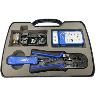 US-8030 ชุดอุปกรณ์ย้ำและเทสสอบสายแลนด์ set of tools and tester เครื่องมิอ LAN ครบชุด ชุดย้ำสายแลนด์ 1. TL-1103 คีมย้ำ...