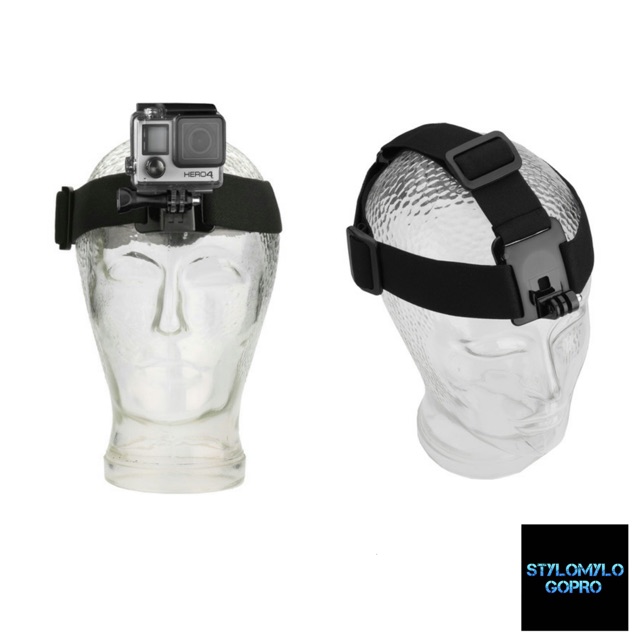 สายรัดหัวยืดหยุ่นแบบปรับได้สําหรับ GoPro eken SJCAM Yicam