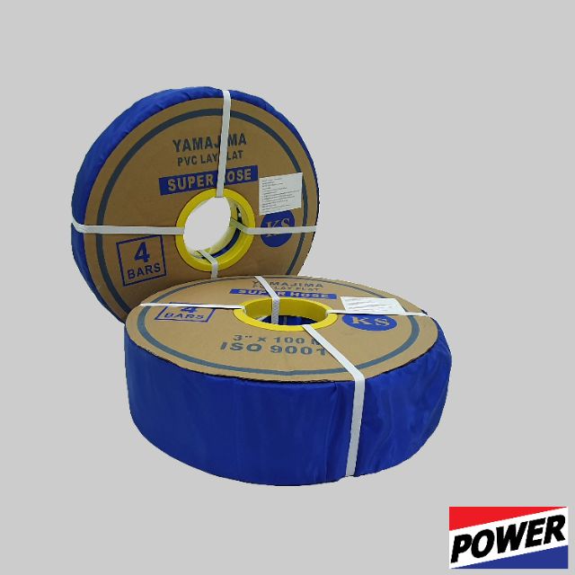 สายส่งน้ำ PVC (4 BARS) 4" x 100m (SUPER)