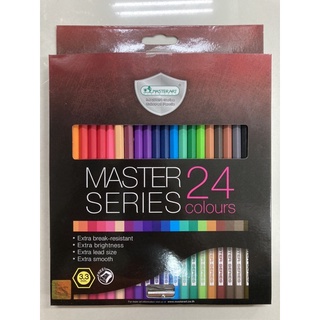 ดินสอสี สีไม้ 24สี (1หัว) MASTER SERIES (Master Arts)