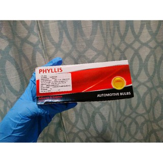 หลอดไฟเบรค PHYLLIS สีใส 1016 12V/25/10W ยกกล่อง 10 ดวง