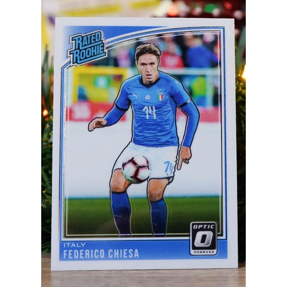 (การ์ดบอล,soccer card) Federico Chiesa rate rookie 2018-19 RC Optic