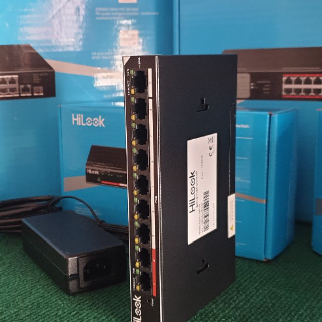 Switch Hub POE 8 port +uplink 1port hilook อุปกรณ์ขยายสัญญาณ ระบบ CCTV ระบบ Wifi Network ระบบโครงข่า