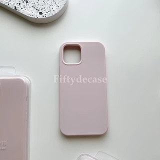 เคสกำมะหยี่ รุ่น 7-17promax เคสซิลิโคนสีพื้น ไม่มีโลโก้ (สีชมหม่น) พร้อมส่ง !!!