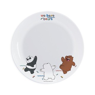 Food dispenser OPAL GLASS PLATE KECH WE BARE BEARS 9" Tableware Kitchen equipment อุปกรณ์ใส่อาหาร จานแก้วโอปอล 9 นิ้ว KE