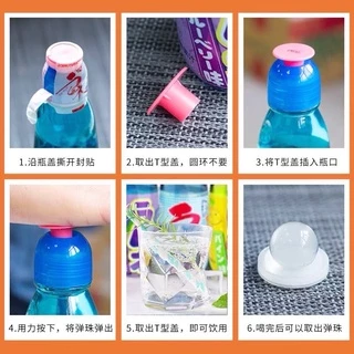 ค่าส่งถูก !! Japan Hatakosen Ramune Soda น้ำขวดลูกแก้วรสผลไม้ผสมโซดา นำเข้าจากญี่ปุ่น
