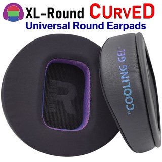 Misodiko XL-Round [Curved] แผ่นฟองน้ําครอบหูฟัง ทรงกลม สําหรับหูฟังแบบครอบหู