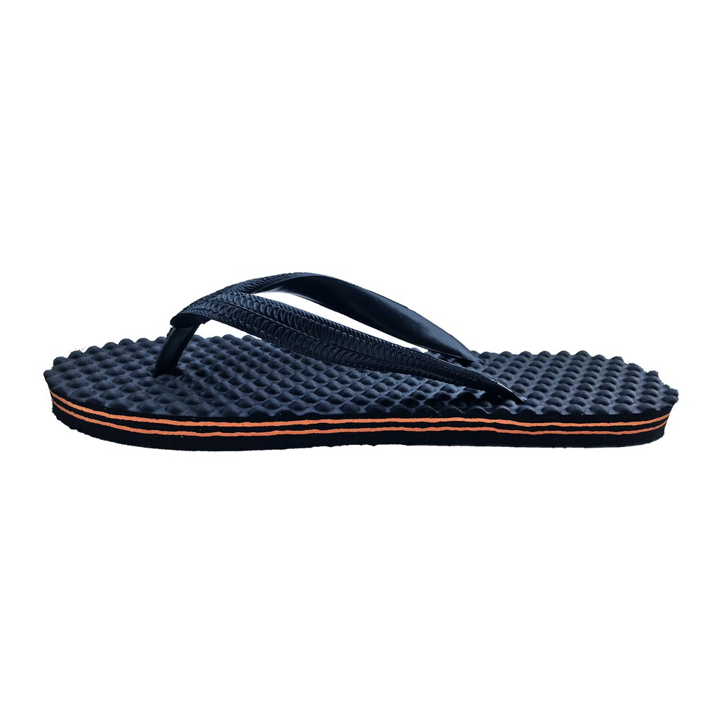 รองเท้าแตะเพื่อสุขภาพ ปุ่มนวดเท้า ผ่อนคลาย สีส้ม Massage Flip Flops