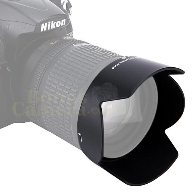 HB-32 ฮู้ดกล้องนิคอน D7100,D7200,D7500,D500,D5500,D5600,D3400,D3500 ที่ใช้เลนส์ AF-S 18-140mm f/3.5-