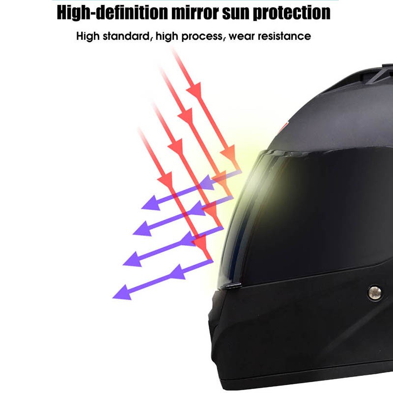 HNJ หมวกกันน๊อคเต็มใบ ขี่ม้า ป้องกันแสงแดด Motorcycle - รูปที่ 5