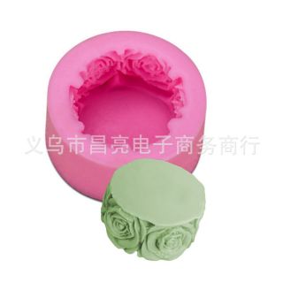 แม่พิมพ์ซิลิโคน 3D   ช็อกโกแลต Mold เบเกอรี่เครื่องมือ DIY เค้กตกแต่ง Rosette Fondant โมลด์ Soap