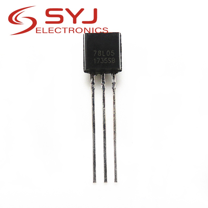 ชิ้นส่วนอิเล็กทรอนิกส์ L78L05 78L05 Apl78L05 To-92 5.0V 0.1A 50 ชิ้น
