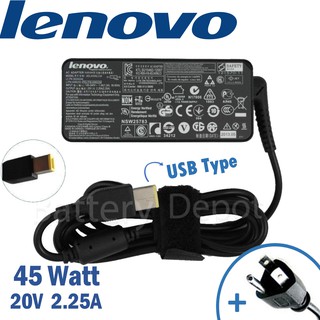 Lenovo Adapter ของแท้ Lenovo IdeaPad 305-14IBD 305-15ABM 305-15IBY 305-15IHW 45w USB สายชาร์จ Lenovo