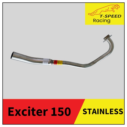 คอท่อ Yamaha Exciter 150 สแตนเลส 🔩 Stainless steel แท้ เกรด 304  หนา: 1.2 มิลลิเมตร  Size STD ราคา 7