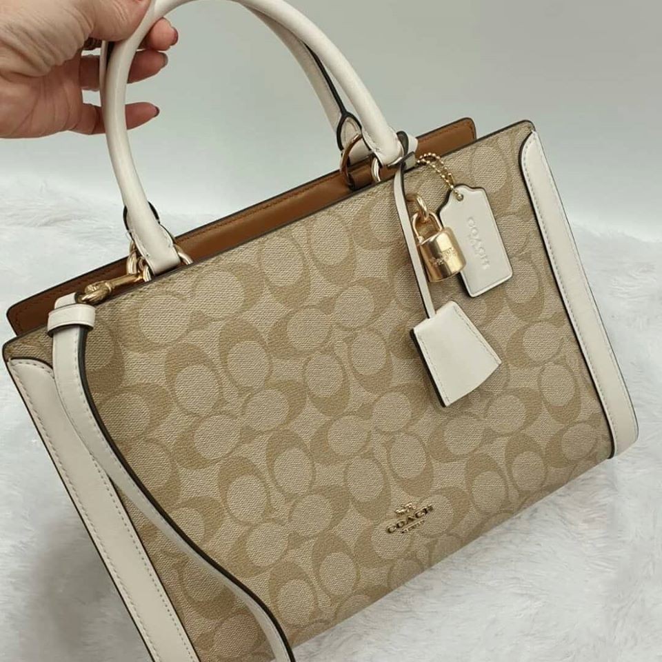 COACH ZOE CARRYALL IN SIGNATURE CANVAS