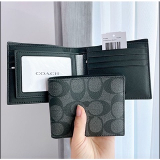 Coach กระเป๋าสตางค์ชายมีไส้ หลายสี