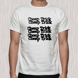ใหม่ เสื้อยืด พิมพ์ลายโลโก้ Trick Famous ราคาถูก อินเทรนด์ สีขาว สําหรับผู้ชาย