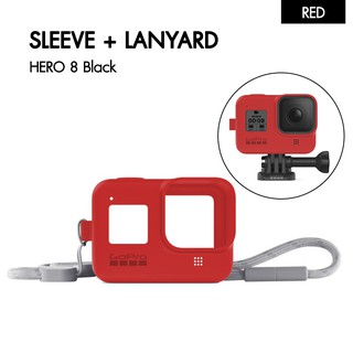 Sleeve + Lanyard (HERO8 Black) Firecracker Red