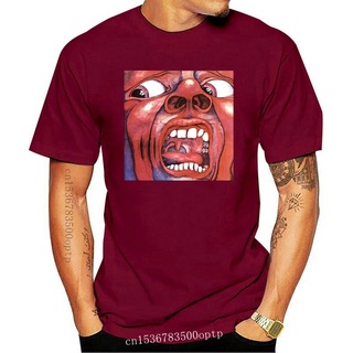 เสื้อยืดแขนสั้น คอกลม ผ้าฝ้าย พิมพ์ลาย Court Of The Crimson King Music Band King Crimson สําหรับผู้ชาย HCP4 HIhook95AEmf